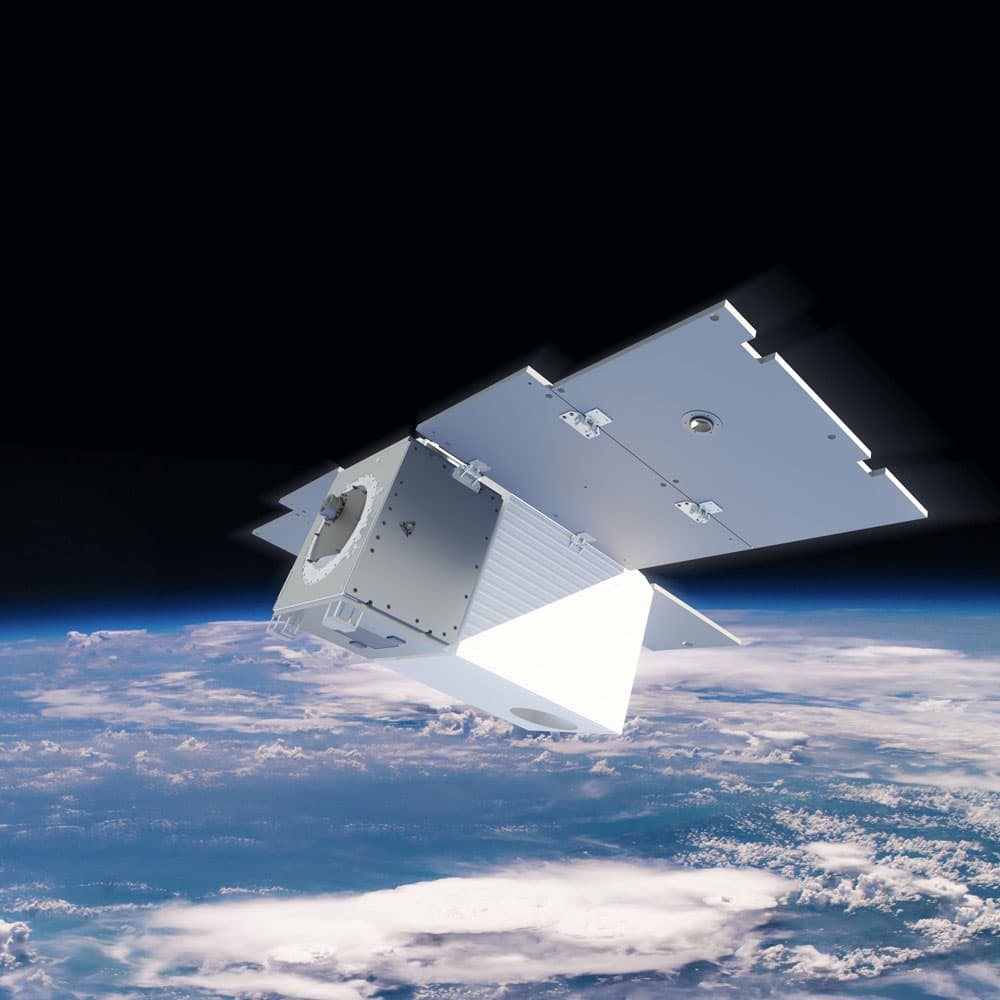 Rendering of a Carbon Mapper coalition Tanager satellite