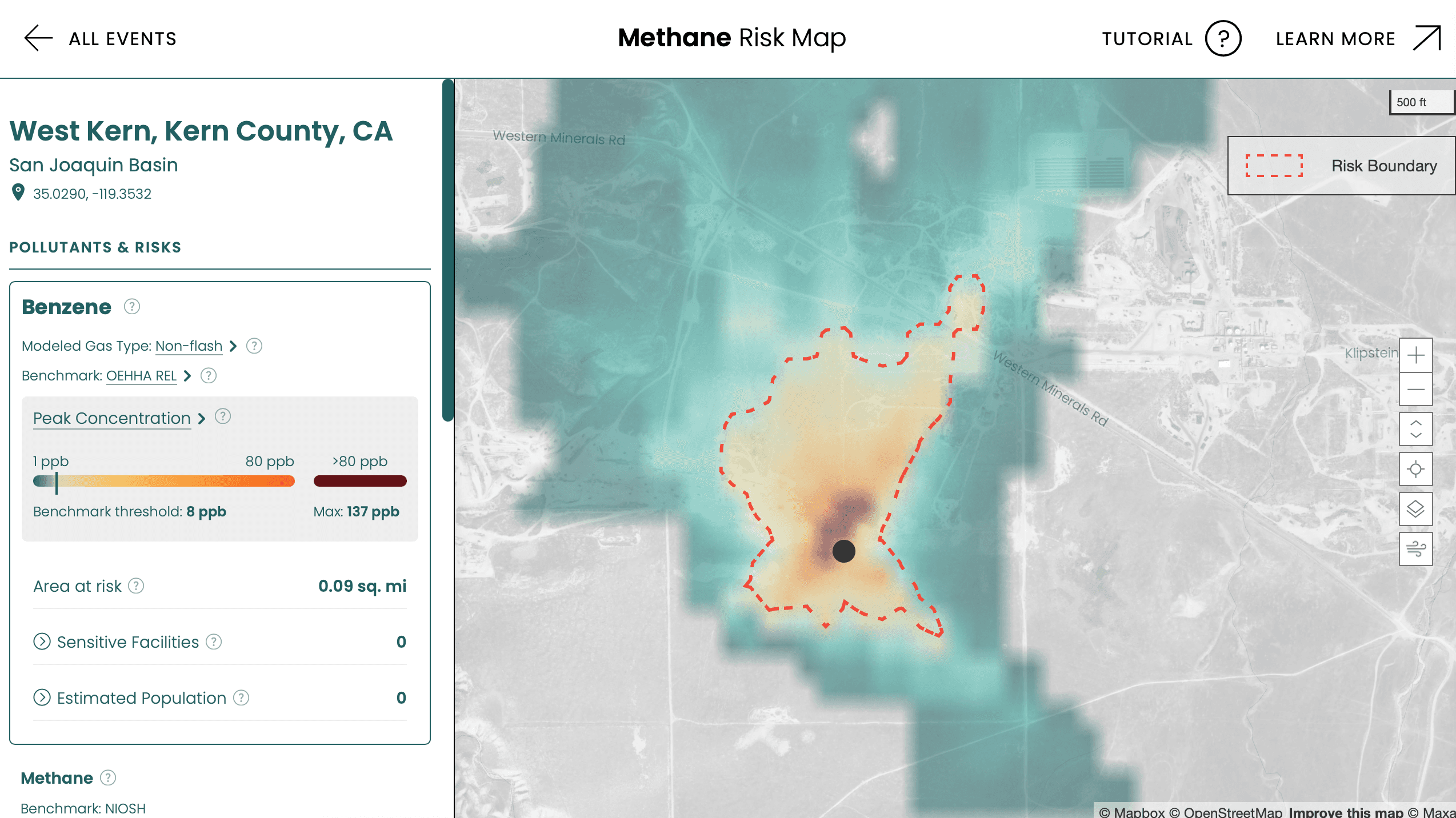 Methane Risk Map
