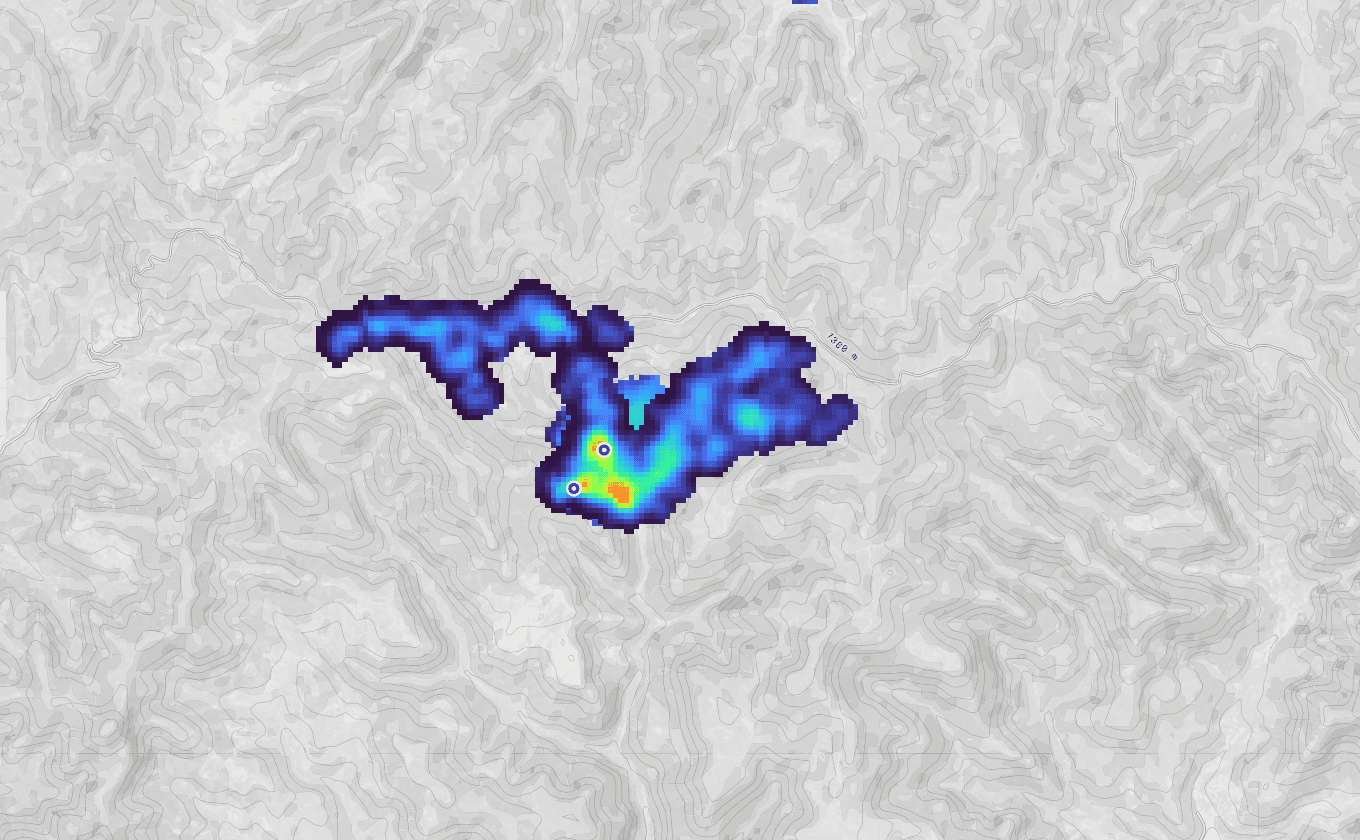 Coal methane plume