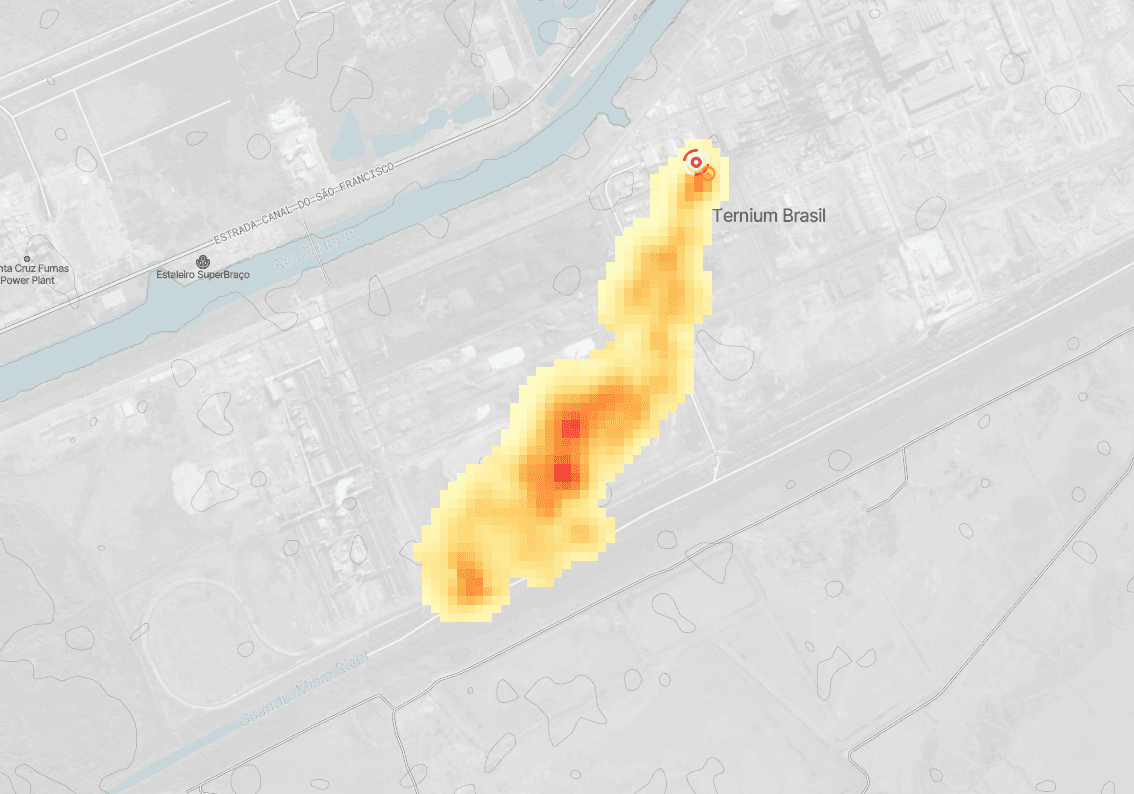 Steel CO2 plume