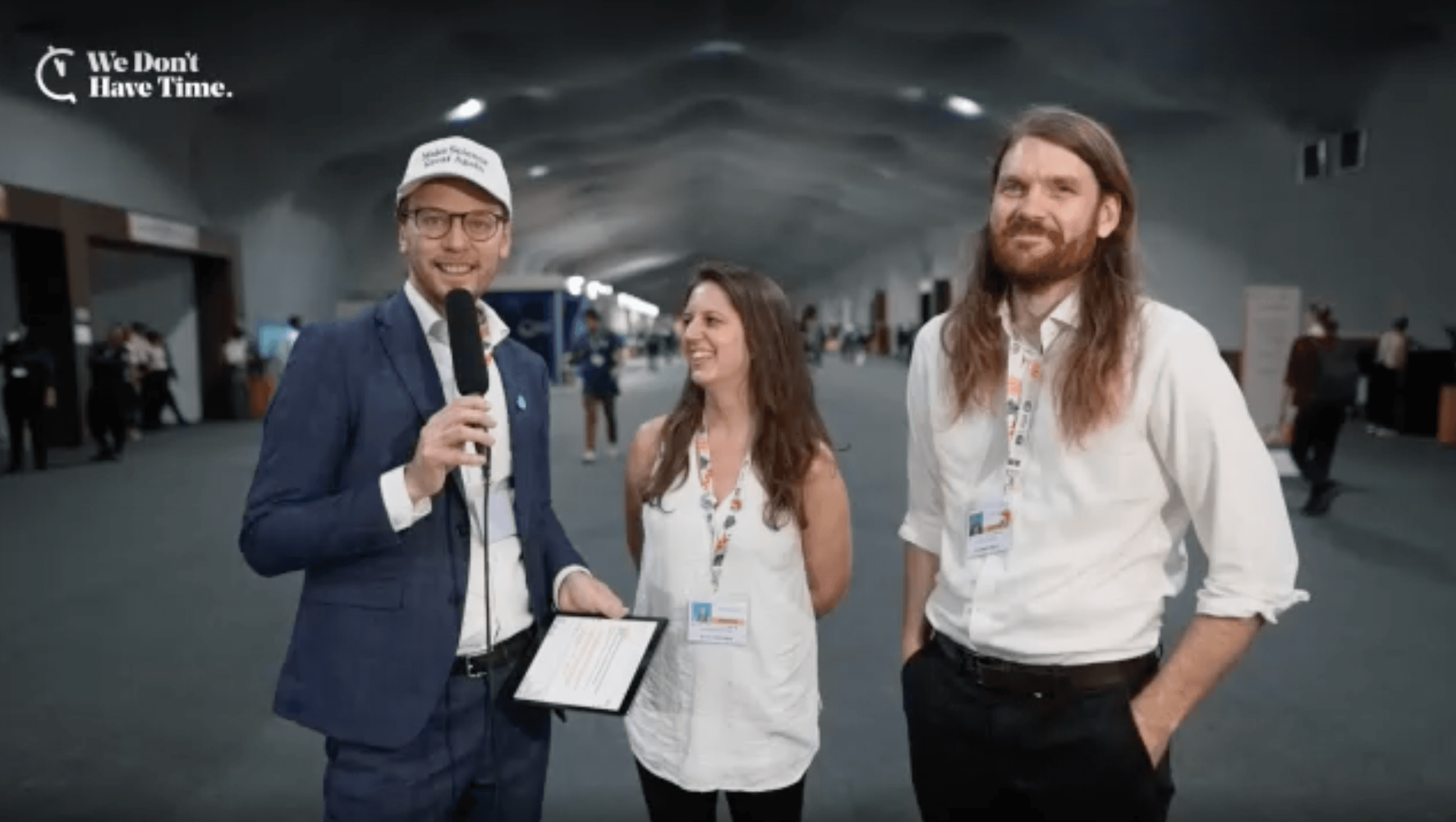 Kenzie Huffman and Dan Cusworth at COP30