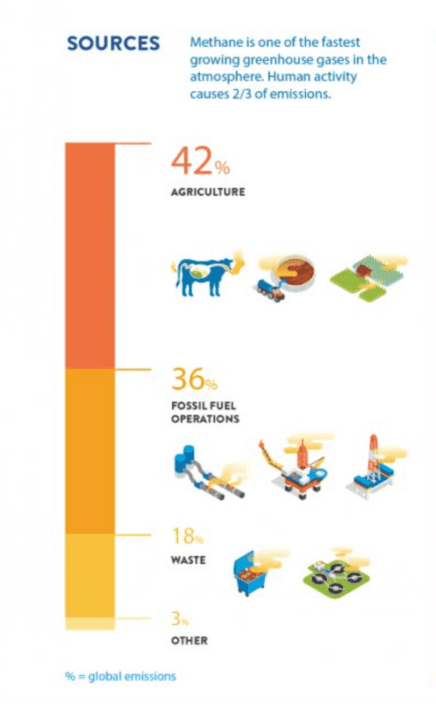 Image showing sources of methane