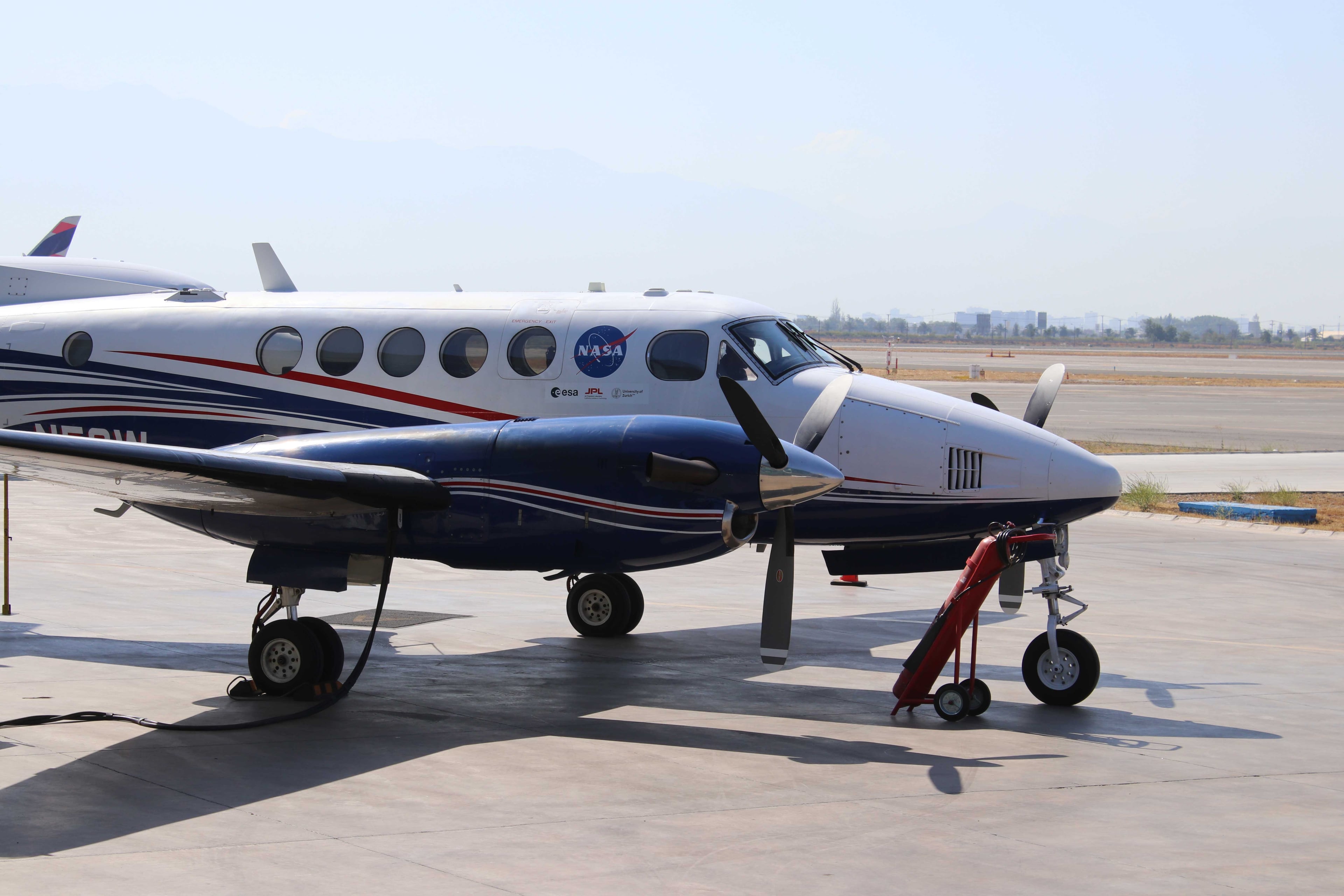 NASA airplane on the tarmac