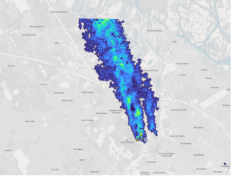 waste methane plume