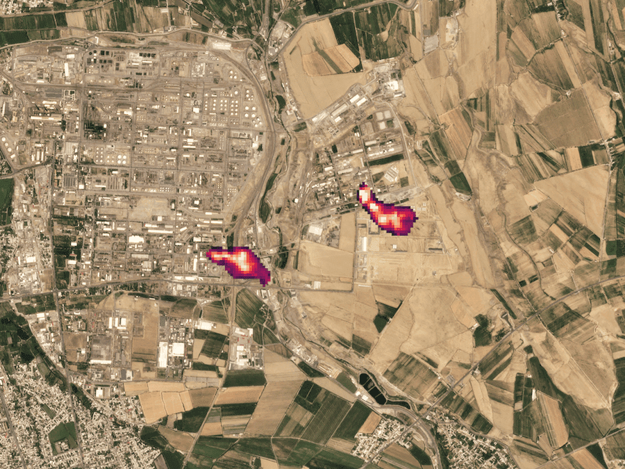 ammonia emissions detected by carbon mapper in Uzbekistan using tanager-1 satellite data