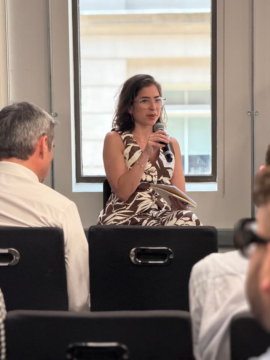 panelist Gisela Provasi, LOW-M Project Director at UNEP and member of CCAC, at the carbon mapper london climate action week event