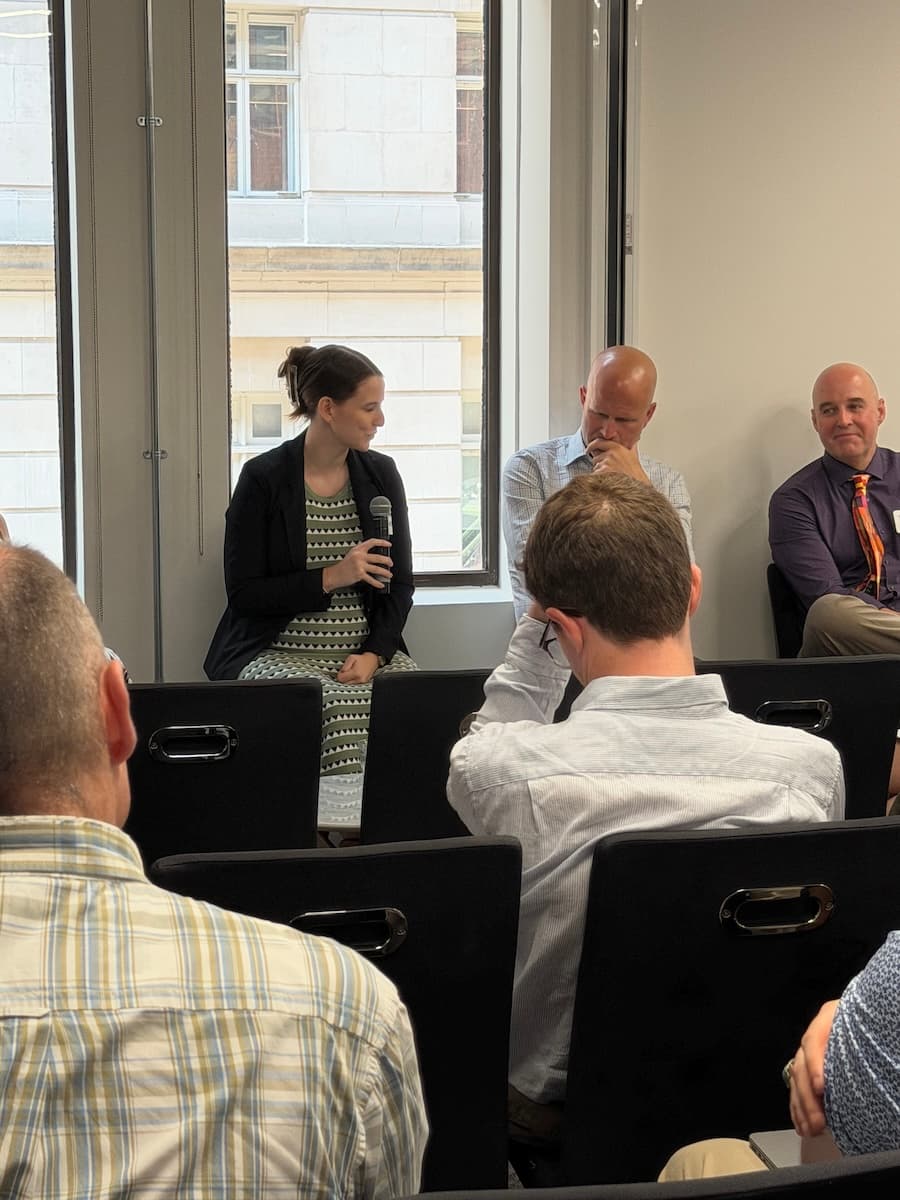 panelist Meghan Demeter, Government Engagement Lead at IMEO, at the carbon mapper london climate action week event
