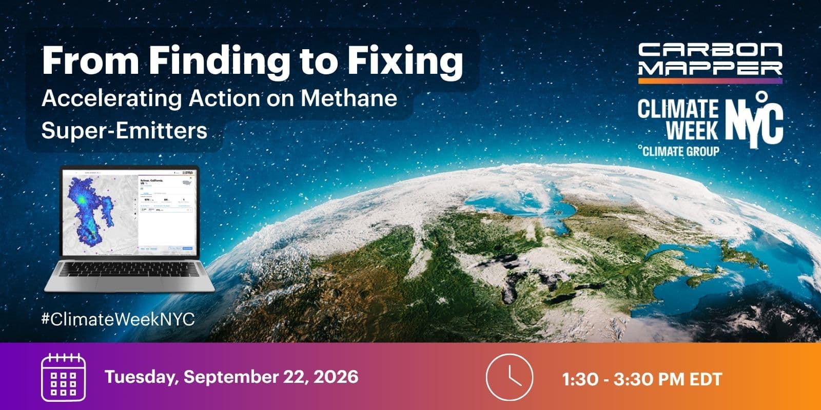 an image highlighting carbon mapper's NYC event